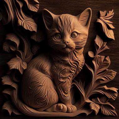 3D model kitty (STL)